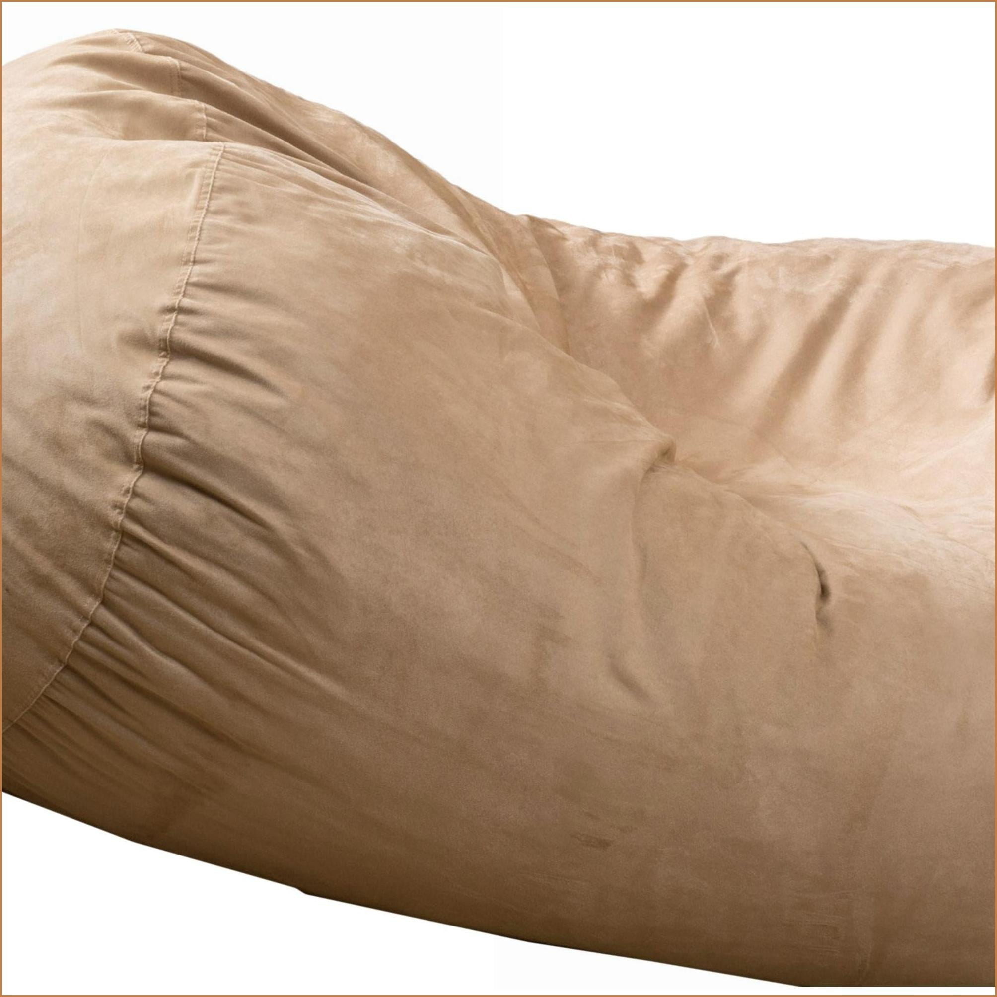 Marlin 6.5ft Cylindrical Bean Bag Chair for Adults | Tuscany | Microfiber