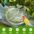 thumbnail image 3 of LINFANG Ceramic Bird Bath for Outside Weather Resistant Bird Bath Bowl Only Vintage Birdbath for Outdoors Garden Tabletop Deck Balcony and Lawn, 3 of 9