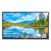 Sylvox 43 inch Full Sun Outdoor TV 2000 Nits 4K LED Smart TV IP55 Waterproof TV Anti Glare Outdoor Smart TV (Pool Series)