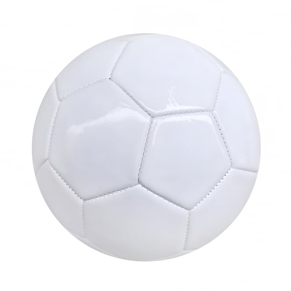 BESTSKY Size 4 White Soccer Ball, Durable PVC Training Football For Kids And Teens, Blank Canvas For DIY Art, Indoor And Outdoor Sports Practice