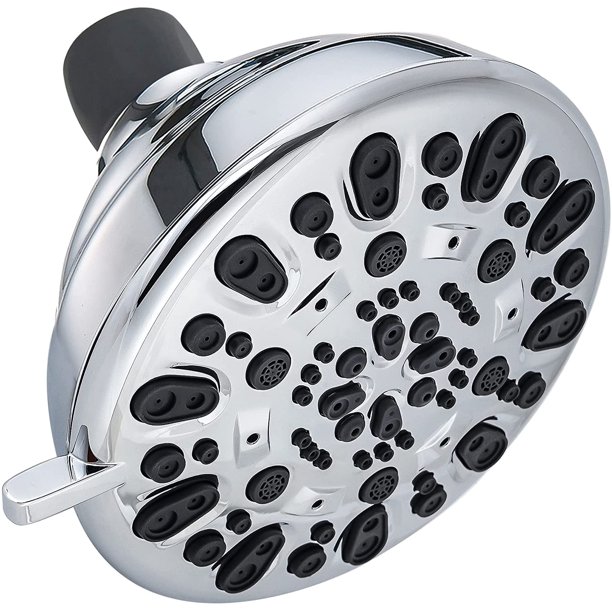 Hibbent High Pressure Shower Heads, 7setting Rain Fixed Showerhead, 5