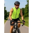 thumbnail image 4 of Qualidyne Men's Sleeveless Bike Jersey, Full-Zip Quick-Dry Cycling Vest Top with 3 Rear Pockets & Reflective Detail, 4 of 9