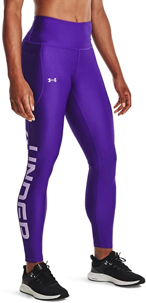 Under Armour Womens HeatGear Branded Full-Length Tights Bottoms Pants Trousers 