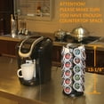 thumbnail image 3 of K Cups Holder,K Cup Carousel, Coffee Pods Storage Organizer Stand,Comes All in One Piece,No Assembly Required,1 Count,Black (Capacity of 40 Pods, Black) C43, 3 of 7