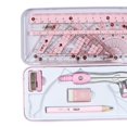 thumbnail image 3 of Math Geometry Kit 8Pcs Student lpn college tools Supplies Protractor for Drawings pink, 3 of 8