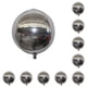 thumbnail image 3 of Advancent Globos de cumpleaños Regalos para niños Casa Globo Accesorios para fotos encantadores Plata Plata 10Conjunto, 3 of 6