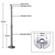 thumbnail image 3 of Universal 20-40cm Projector Ceiling Wall Mount Aluminium Bracket 15kg Capacity, 3 of 5