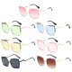 thumbnail image 5 of de terre de Mujer Lente Brillo Cuadrado Proteccón 400 Gradual para Conducción Playa Viaje Gris Colcomx Gafas de sol de mujer de moda, 5 of 8