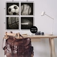 thumbnail image 4 of Stupell Industries Sports Balls Photography Sports Photography White Framed Art Print Wall Art, 17 x 17, Set of 4, 4 of 10