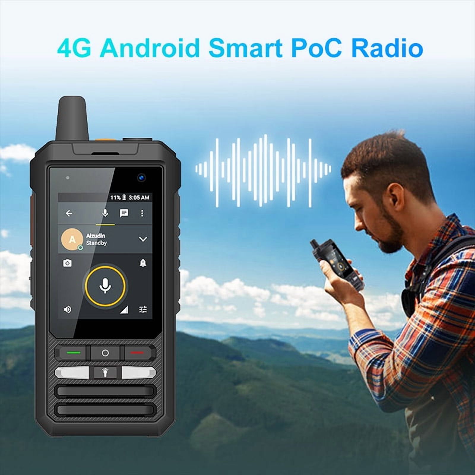 UNIWA F80S POC Walkie Talkie 4G Rugged Phone 4000mAh Battery 2.4Inch Android 10 Mobile Phone OEM