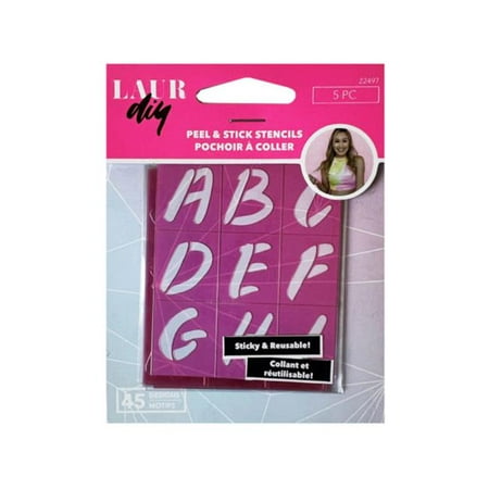 Kole Imports CH987-48 2 x 3 in. Adhesive Plastic Sweetie Laurdiy Stencil - Pack of 48