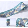 thumbnail image 2 of Pegatinas de pared autoadhesivas 3D con borde impermeable para papel tapiz (azul), 2 of 4