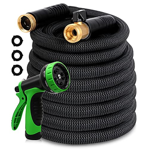 All New Expandable Water Hose With Triple Latex Core 3/ Titan 75Ft Garden Hose 