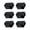 6pcs, variant on High Temperature Resistant Silicone Cover For P1S 3D Printer Hotend Print Head Nozzle Sleeves