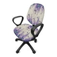 thumbnail image 2 of ZUXONGSY Butterfly Lavender Desk Chair Cover 2 PCS Spandex Chair Protector Cover Computer Chair Seat Cushion Cover Replacement Suitable for Computer Chairs Office Chairs, 2 of 7