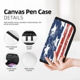 thumbnail image 2 of Haiem USA Colors Stripes1 Printed Large Pencil Case, Big Capacity Pencil Pouch Stationery Pen Bag, Storage High Capacity Bag Pouch Holder Box Organizer, Marker Pen Case, 2 of 6