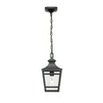 thumbnail image 4 of Modern Black Metal Outdoor Pendant Light with Clear Glass Shade, 14.5" Farmhouse Exterior Hanging Fixture for Patio Front Porch Entryway Foyer (1 Pack), 4 of 9