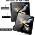 thumbnail image 3 of Compatible Samsung Galaxy Z Fold 4 5G Case with S Pen Holder Built in Screen Protector & Stand,Shockproof Protective Bumper Slim Phone Case for Samsung Z Fold 4 Case with S Pen Slot Black, 3 of 13