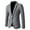 Gray, variant on Suit Jacket For Men Qiggri Mens Blazer Jacket Slim Fit Casual Single Breasted Sport Coats