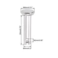 thumbnail image 2 of Uxcell Single Hole Clevis Pins - 5mm x 20mm Flat Head 304 Stainless Steel Link Hinge Pin 20 Pcs, 2 of 5