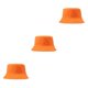 thumbnail image 5 of Sonducket Women Men Bucket Cap Wide Brim Protection Headwear Dressing Sports Headgear Adjustable Cotton Adults Outdoor Hat naranja 3piezas Sonducket CBP059485, 5 of 6