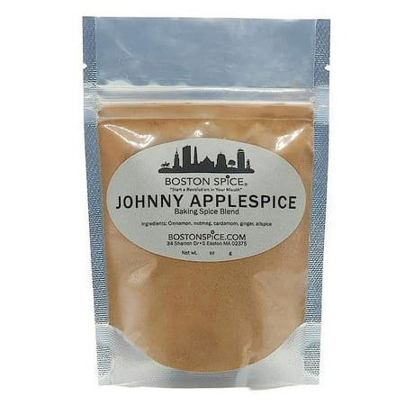 Boston Spice Johnny Applespice Appleseed Baking Spice Blend Pies Cakes Fudge Cupcakes Desserts Apple Pie Pastry Oatmeal Smoothies Cookies 1/4 Cup Spice wt. 0.9oz/27g