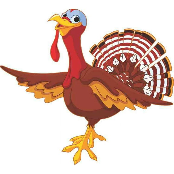 5in x 4.5in Turkey Sticker