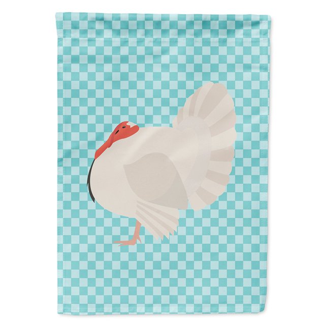 Bandera de jardín multicolor Caroline's Treasures BB8157GF tamaño Holland Turkey Blue Check
