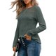 thumbnail image 1 of Camisa de Larga con Encaje para Mujer, Top de Otoño, Moda Elegante, Informal, Tipo Túnica, Suéter, Ropa de . Verde XXL, 1 of 8