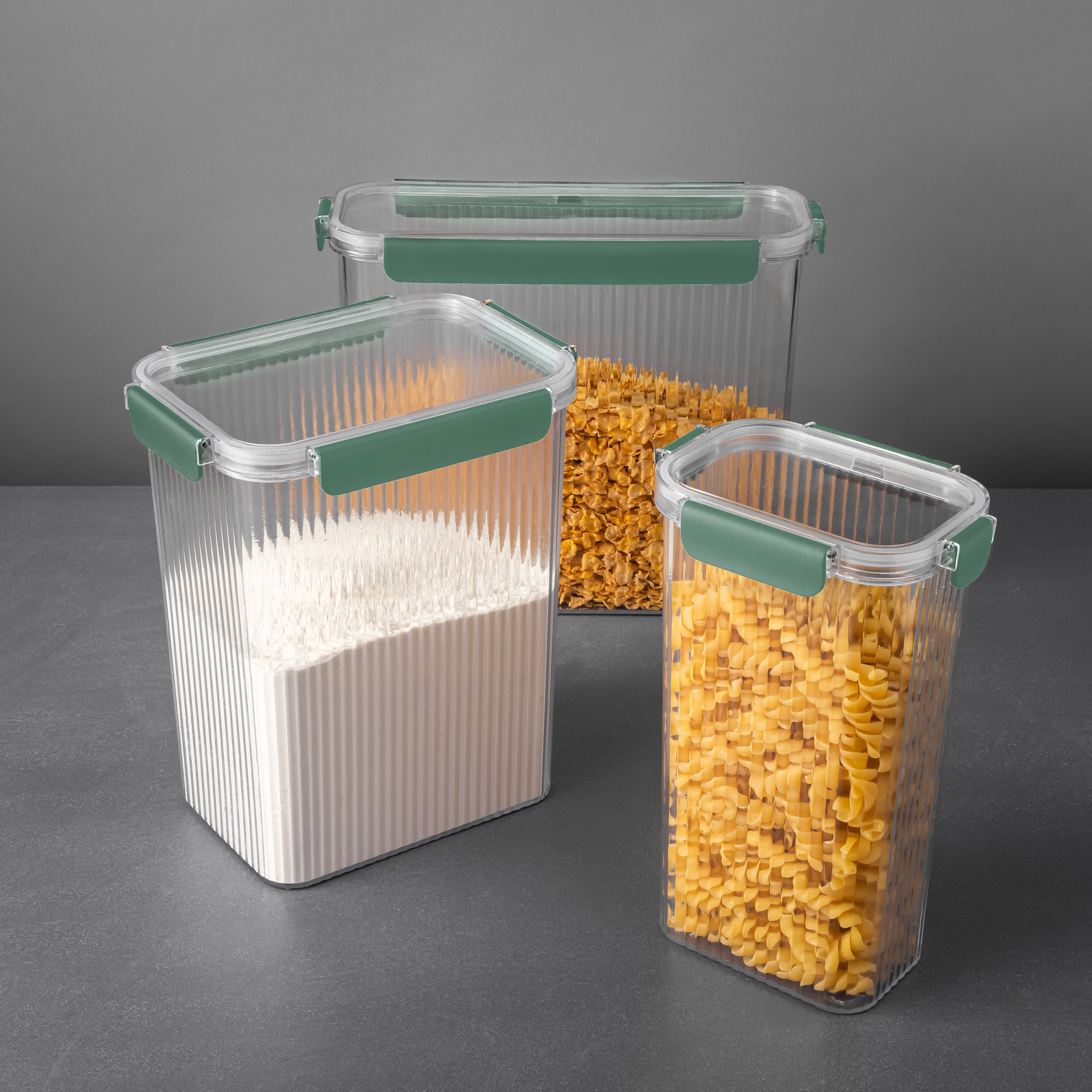 Thyme & Table 8 Piece Pantry Storage Container Set, Green