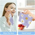 thumbnail image 7 of Cute Floral Daisy Washcloth 12x12in Set, 2 Pack Absorbent Cotton Towel Square Kitchen Dishes Towels, Soft Cleaning Face Hand Towel Fast Drying Wash cloth, 7 of 7