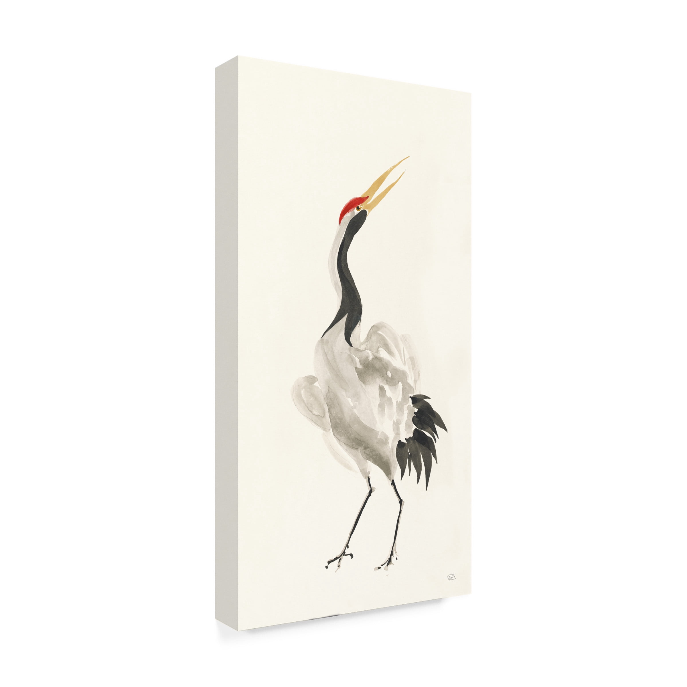 Chris Paschke 'Scroll Crane I Warm' Canvas Art