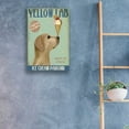 thumbnail image 3 of Epic Art 'Yellow Labrador Ice Cream' by Fab Funky, Acrylic Glass Wall Art, 16"x24", 3 of 3