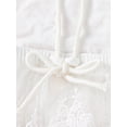 thumbnail image 7 of Mevireiy Baby Girls Boho Lace Embroidery Halter Romper Dress Tulle Backless Bodysuit,Beige,12-18 Months, 7 of 7