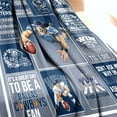 thumbnail image 3 of Dallas Flannel Throw Blankets for Men Women Boy Football Style Decor Gift 50" X 60"inch. (Dallas, 50x60), 3 of 4