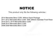 thumbnail image 2 of TEC Front Rear Ceramic Brake Pads Kit for Car Mercedes-Benz C300 C250 C230 KTC-100150, 2 of 10