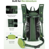 Hydration Backpack for Men Women, 20L Lightweight Hiking Daypack Cycling Backpack with 2L Water Bladder, Insulated Hydration Pack with Waist Pack