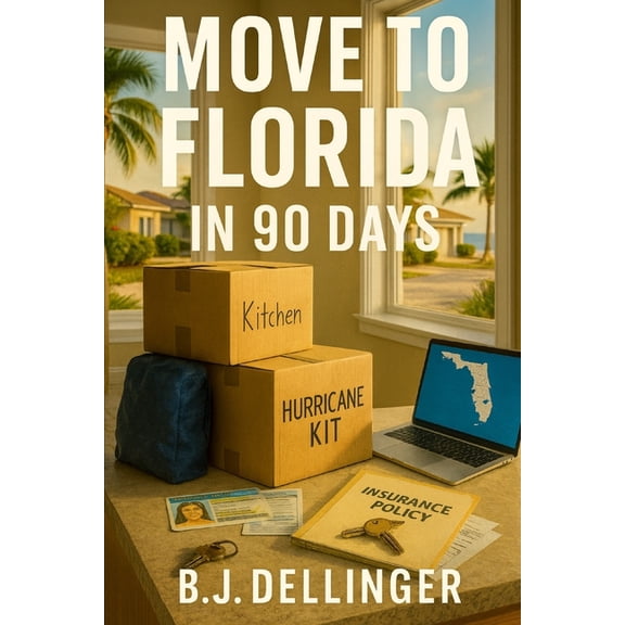 Move to Florida in 90 Days: Step-by-Step Relocation Guide: Best Cities, Cost of Living, Insurance, and Hurricane Prep, (Paperback)