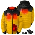 thumbnail image 2 of Men's ActionHeat Black/Gold Pittsburgh Steelers 5V Battery Heated Colorblock Full-Zip Puffer Jacket, 2 of 6