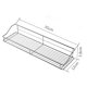 thumbnail image 4 of Estante para cesta de ducha, organizador de baño, estante de especias para cocina, acero inoxidable SUS304, sin perforación, 4 of 5