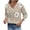 Khaki, variant on Wutalume Women's Casual Fashion Floral Jacquard V-Neck Knitted Sweater, Elegant Printed Top, Loose Fit Long Sleeve Pullover for Stylish Everyday Wear,Army Green L