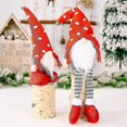 thumbnail image 4 of Christmas Long Legged Santa Gnome Plush Doll Ornament Xmas Elf Toys-a, 4 of 5