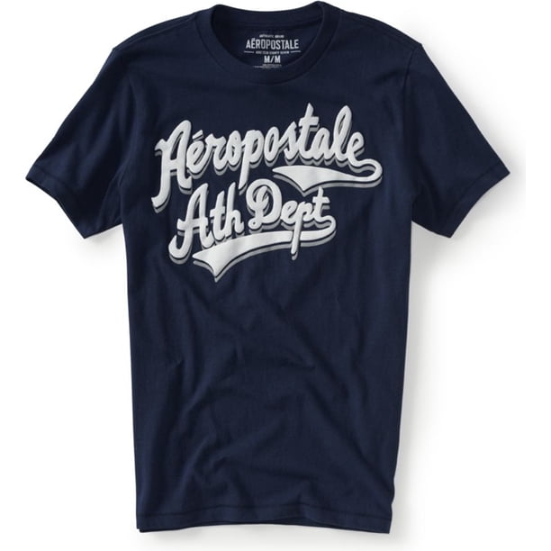 Aeropostale - Camiseta gráfica para hombre del departamento de atletismo, azul, extragrande