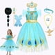 thumbnail image 2 of Vestido de jazmín de Disney, lámpara mágica de princesa de Aladino, disfraz de Cosplay de Halloween para fiesta de cumpleaños para niñas, ropa de Carnaval para niños, Vestidos5-6T (etiqueta 130) Gao Jinjia LED, 2 of 2