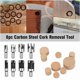 thumbnail image 2 of Pieces Wood Plug Cutter, Wood Plug Bit 6 mm/10 mm/13 mm/16 mm, Carbon Steel Wood Plug Drill for Woodworking, Claw and Conical Wood Drill Bits, 2 of 5
