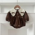 thumbnail image 1 of Vestido de primavera para hermanas, Body con lazo para niñas coreanas, bordado de encaje, solapa Floral, vestido de princesa, ropa para niños, 1 of 6