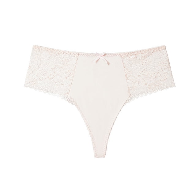 Women's Solid Color Lace Triangle Bikini Underwear Soft Lightweight Comfortable Daily Wear