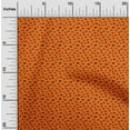 thumbnail image 2 of oneOone Polyester Spandex Orange Fabric Cat Craft Projects Decor Fabric Printed By The Yard 56 Inch Wide, 2 of 4