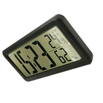 WHAMVOX Electronic Alarm Clock with Large Clear Display for Home Use Black ABS 2in1 Smart Photosensitive Clock