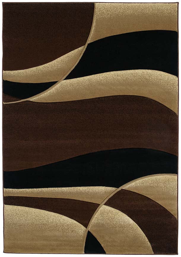 United Weavers Contours Area Rug 510, Black And Brown Area Rugs